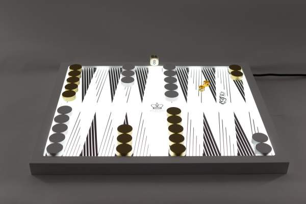 illuminated backgammon